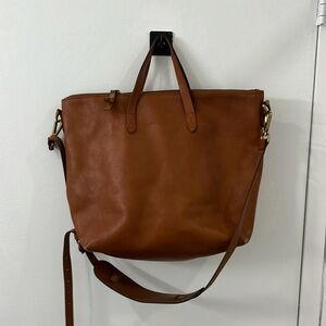 Madewell Brown Leather Transport Satchel